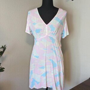 B.P.‎ Pink V Neck Mini Dress